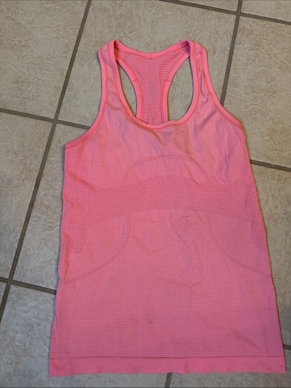 Lulu lemon salmon color, size 6 Racerback Tank Top